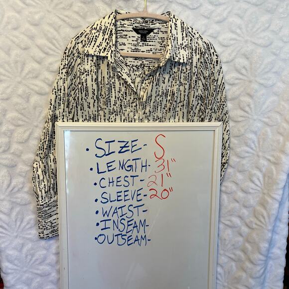 NEW Simply Vera Vera Wang button front shirt size S NWT long sleeve - Picture 4 of 4